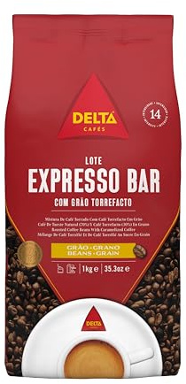 Delta Cafés espresso Bar - Café en Grano - Estimula los Sentidos - Aroma de Centroamérica y Robusta Africana - 1 kg