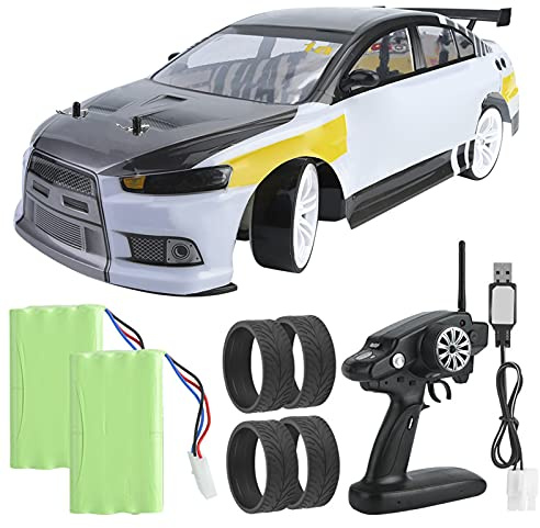 ferngesteuertes Auto, 70km/h RC-Modellfahrzeug, Doppelbatterielager Drift-Auto für Jungen, Erwachsene und Familien (2 stücke batterien)