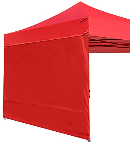 ABCCANOPY Seitenwand/Seitenteile für 2.5x2.5m pavillon,partyzelt,festzelt|Wasserabweisend|ohne Fenster,Rot