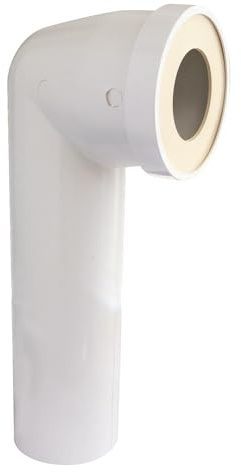 SOMATHERM FOR YOU, Pipe longue coudée en plastique blanc D100mm avec joint à lèvre néoprène pour évacuation WC, longueur 250mm, étanchéité optimale, diamètre 100mm, eau froide
