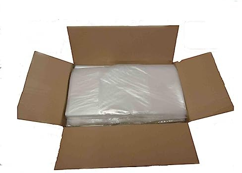 Extra Strong 200G Clear Rubbish Bin Bags Refuse Sacks Virgin Waste 18x32x39 (200)