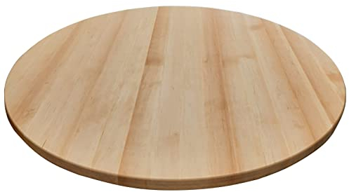 Holz-Projekt-Summer Tischplatte Erle massiv rund Holztischplatte für Stehtisch Bistrotisch Holzplatte Massivholzplatte (Oberfläche geölt mit Hartwachsöl, Durchm.: 100cm)