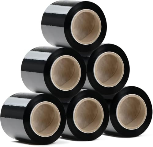 RAGO® Juego de 6 láminas elásticas para muebles, 130 m, 6 x 210 g I Papel film I Rollos de Plastico para Embalar I Plastico Embalaje I Película de muebles (23 x 21 x 8 cm), 130 m de longitud