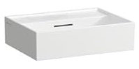 LAUFEN Kartell Handwaschbecken, unterbaufähig, ohne Hahnloch, mit Überlauf, 450x340mm, H8153304001091, Farbe: Weiß