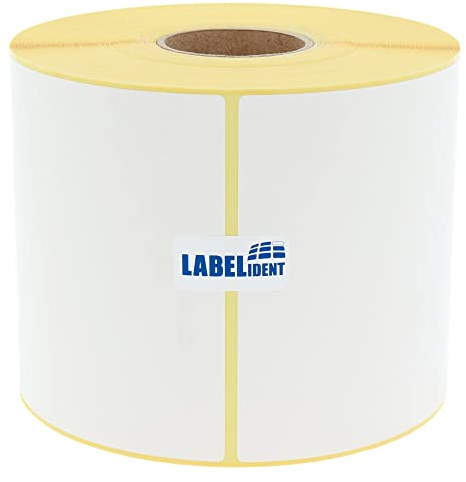 Labelident Versandetiketten 100 x 170 mm - 400 Thermoetiketten auf Rolle, 40 mm Kern | Selbstklebende Thermodirekt-Labels mit Trägerperforation für DHL, DPD, FedEx, GLS, Hermes, UPS