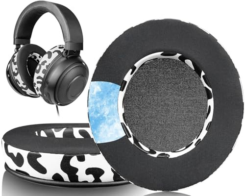 SOULWIT Cooling-Gel Professionelle Ersatz Ohrpolster für Razer Kraken 2019/Tournament Edition/Ultimate/Kitty, Earpads for Nari/Essential/Ultimate, Kraken X/V3 X Headset