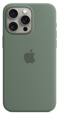 Apple Funda de Silicona con MagSafe para el iPhone 15 Pro MAX - Ciprés ​​​​​​​