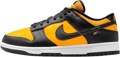 Nike Herren Dunk Low Sneaker, Black University Gold White, 42 EU