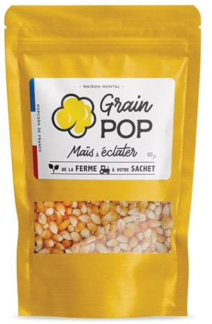 Maïs à Popcorn Premium 20Kg | Sans OGM | Par Grain POP