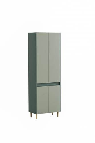 Schildmeyer Mobile alto Lovis, materiale in legno, verde foresta, pistacchio, largo