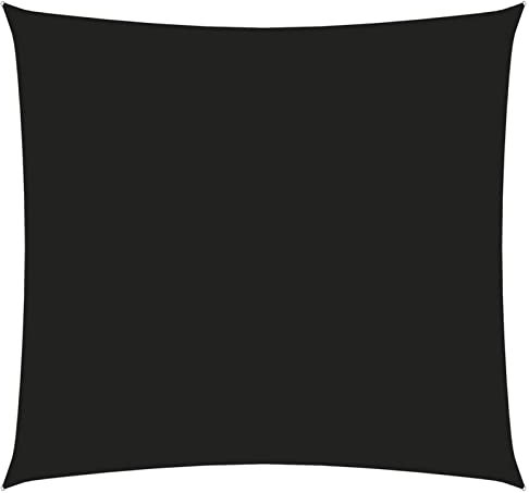 Sufrk Sonnensegel Oxford-Gewebe Sonnensegel Terasse Markise Sonnenschirm Terrasse Quadratisch 3x3 m Schwarz