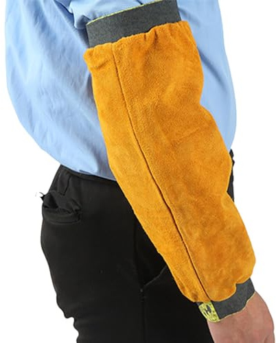 Manguito de brazo de soldadura: protección de brazo resistente para soldadores, manguito resistente al calor y al fuego | Cómodo equipo de soldadura, protector de brazo de larga duración, equipo de
