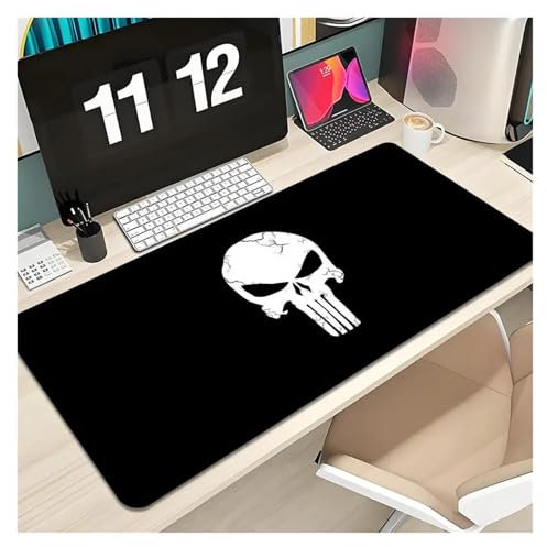 HUANGSHIJUNOUS Mauspad, Tastatur, Mauspad, Schreibtischunterlage, PC, Gamer, Büro, Teppich, Heimtischunterlage(Black-3,400x700x2mm)