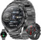 Reloj inteligente para hombre con función de teléfono, linterna, 1,85 pulgadas, AMOLED 5 ATM, reloj inteligente de actividad, con 123 modos deportivos, presión arterial, monitor de sueño, podómetro