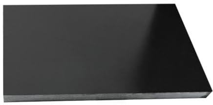 Placa de epoxi, lámina de fibra de vidrio, Placa de plantilla de fibra de vidrio negra de 1,5 mm, placa de fibra de vidrio epoxi G10, for impresora 3D, con plataforma extraíble.(300MM x 300MM)
