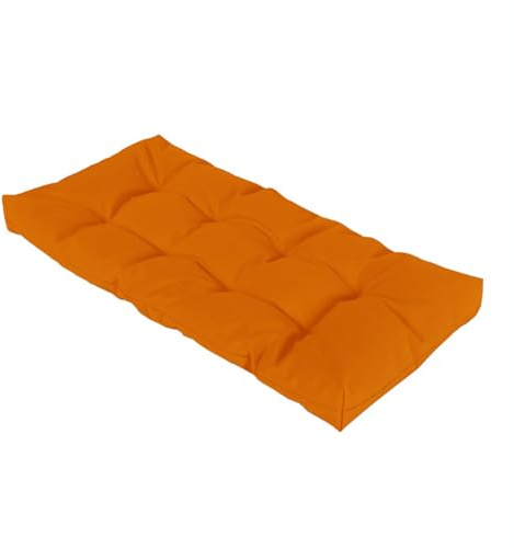 Aocase Gartenbankauflage Hollywoodschaukel Auflage Bankauflage Wasserabweisend Outdoor Sitzkissen Bank Gartenbank Auflage Bankkissen Sitzauflage Bank Bequeme Sitzpolster Bank,16 orange,170x50cm