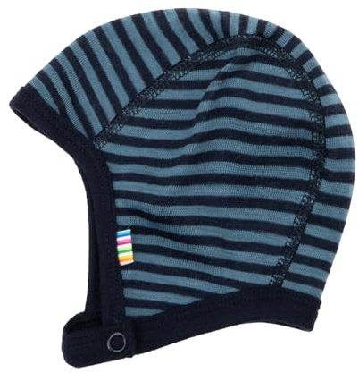 Joha Baby Jungen Mädchen Mütze Merino-Wolle, Größe:41, Farbe:blau