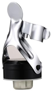 Healifty 2 Pièces Bouchons Acier Inoxydable Avec Pompe Intégrée Pour Bouteilles De Vin Mousseux Et Cava Lot De Scellage Hermétique Et Réutilisable