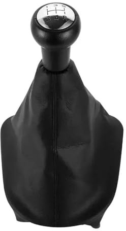 KLAUER Pomo De Palanca De Cambios De 5 Velocidades Para Peugeot 207 307 406 Funda Protectora Para Palanca De Cambios Accesorios Para Coche