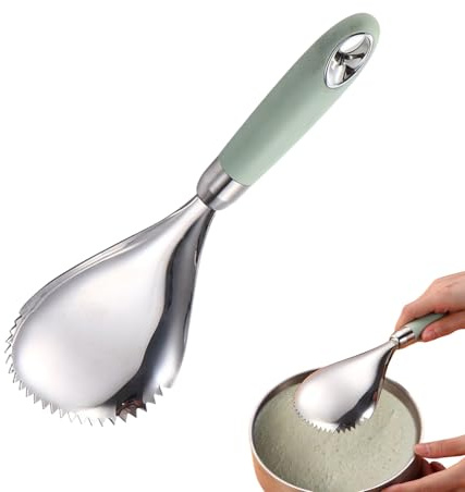 Dishwasher-safe ice cream scoop, stainless steel ladle for ice cream, multifunctional device for food dispensing, restaurant, buffet, Sundae preparation, for household, catering, bakers