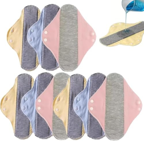 Compresas reutilizables de grafeno para la incontinencia, compresas suaves, cómodas y lavables, transpirables y cómodas para el cuidado de personas mayores, protección resistente.