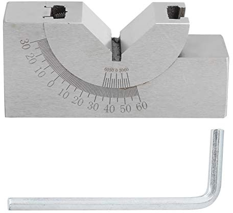 Calibro angolare micrometrico regolabile, blocco angolare a V, utensili industriali per fresatura, tornio e lavorazione del legno.