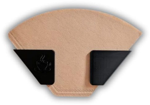 Naturalspring® Kaffeefilter Halter Wandhalter Kaffeefilterhalter ohne Bohren selbstklebend inkl. Klebestreifen für Größe 1x4 Küche Aufbewahrung