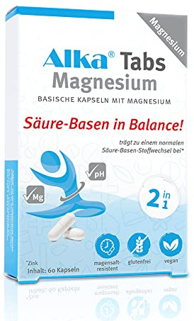 Alka® Tabs Magnesium: Basische Kapseln mit Magnesium - 60 Kapseln