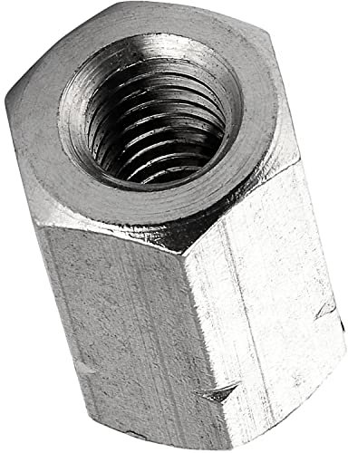 FASTON Sechskantmuffe Sechskant M8x25 Edelstahl A2 (4 Stück) Distanzmuffe Abstandshalter Gewindemuffen Distanzmuttern Langmuttern Schildhalter