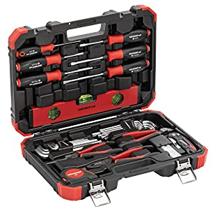 GEDORE red Werkzeugs-Satz, Set 43-teilig, gefüllt, Werkzeug für Hand- und Heimwerker, im Kunststoffkoffer, R38003043