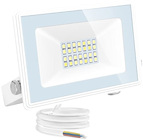 Aigostar Faretto LED da Esterno 20W,1650LM,Faretti LED Esterno Naturale 4000K,Luce di Sicurezza Impermeabile IP65,Per Giardino,Cortile,Garage,Corridoio
