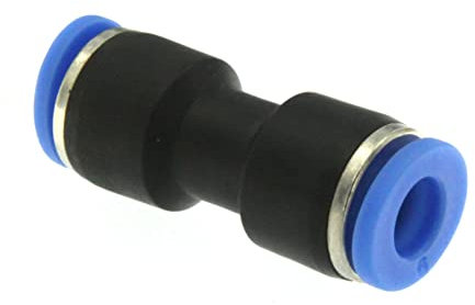 Raccordo ad innesto rapido tubo/tubo dritto diametro 6 mm - Conf.15 pezzi