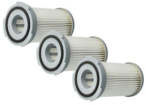 vhbw 3X Staubsaugerfilter kompatibel mit Volta U4501, U6705 Staubsauger - Abluftfilter Weiß