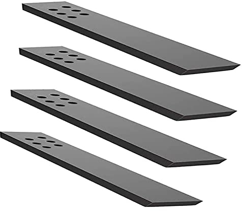 WINKER Countertop Support Bracket 4 Pack, 12 L x 2.5 W, Black Steel, Wall Mount, Heavy Duty, Hidden, Floating Design, Knee Wall Support, Granite/Quartz/Concrete/Wood Countertops, Screws Included