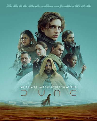 Générique DUNE Kinoposter Original (kleines Format 53 x 39 cm Rolle) Film 2021 Denis Villeneuve Timothée Chalamet Rebecca Ferguson