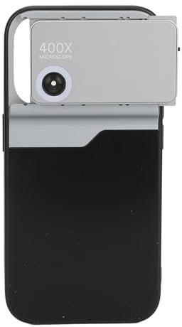 400X Telefonmikroskop, Taschenmikroskop mit LED-Licht, Vollständig Umlaufendes Tragbares Digitales Mikroskop, Kameraaufsätze für Smartphone für Telefon 15Pro, Genießen Sie