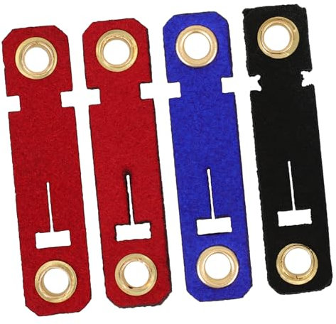 DOITOOL 4 Sets Suede Cloth Bird Foot Protector Rings for Parrots, Easy to Apply and Reuse, Practical Identification Leg Bands for Chicken Coops and Homing