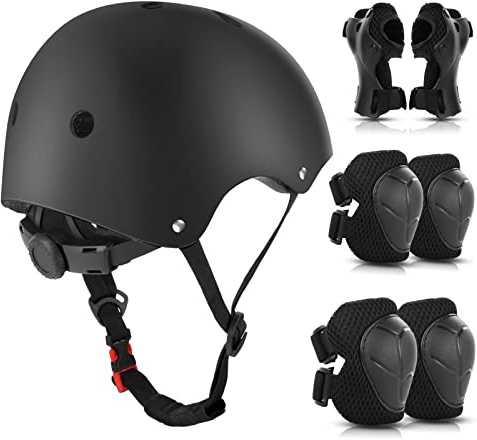 WayEee Kids Bike Helmet Age 4 Skateboard Helmet for 4-12 Years Boys Girls Adjustable Helmet Lightweight for BMX Cycling Bicycle Roller Scooter Skateboard Inline Skating