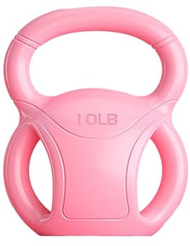 FHPEWXDG Kettlebells für das Krafttraining – 5 lb, 10 lb oder 15 lb mit DREI Griffen für Übungen, Gewichtheben und Rumpftraining. Allzweck-Fitness-Übungen im Heim-Fitnessstudio.