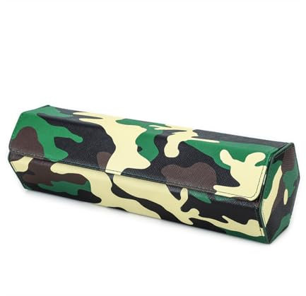 YIORYO Leder-Uhrenrolle, Reiseetui for 4 Uhren, Uhren-Reise-Aufbewahrungs-Organizer, Uhrenbox mit 4 Entnahmekissen for Herren- und Damen-Accessoires