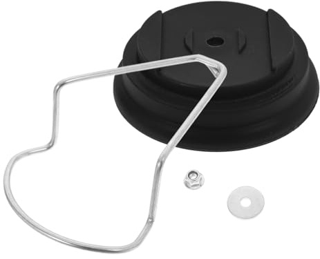 SUPVOX Kit Ricambio per Decespugliatore a Batteria, 4 Pezzi, Nero | Coperchio Base, Rondella e Dado Inclusi, Pp e Acciaio, per Lame Tosaerba Elettrici, Giardino