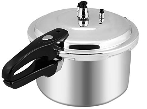 Barton 8 Quart Pressure Canner Release Valve Aluminum Canning Pot Cooker Pot Stove Top Instant Fast Cooking Pot (8QT)