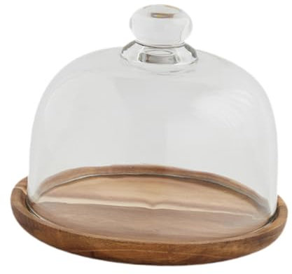 perfk Alzata per Torta con Coperchio in Vetro, Piatto da Portata per Dessert, Piatto da Dessert per Frutta, Vassoio da Portata per Torta, Piatto da, 14.8 Cm X 12 Cm