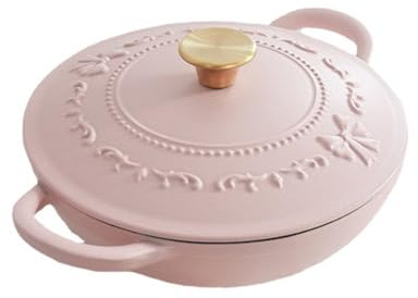 YAOHY Cocotte Fonte En Fonte Émaillée Cocotte En Fonte À Induction En Fonte, Marmite En Fonte, Cuisson Du Pain Au Levain