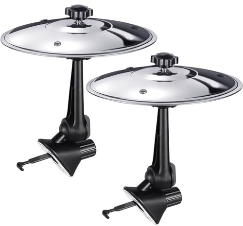 Paquete de 2 platillos de choque de coche, tambor de símbolo de coche para ventilación de coche, divertido accesorio de tablero para bateristas y amantes de la música, adecuado para todo tipo de