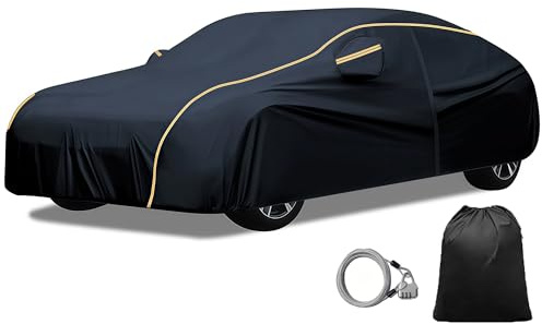 Auto Abdeckplane für Tesla Model Y Juniper SUV 2025丨Volle Abdeckung Autoabdeckung Outdoor für den Außenbereich Zum Schutz Vor Sonne,Regen Und Staub drc2561(Black)