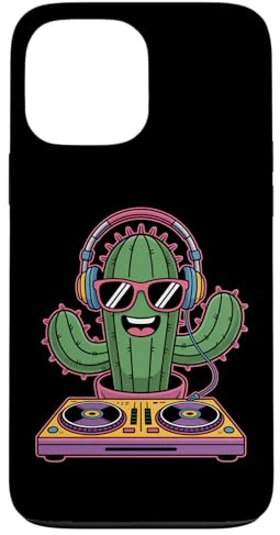 Cactus avec Casque Et Platines Plant DJ Soleil Coque pour iPhone 13 Pro Max