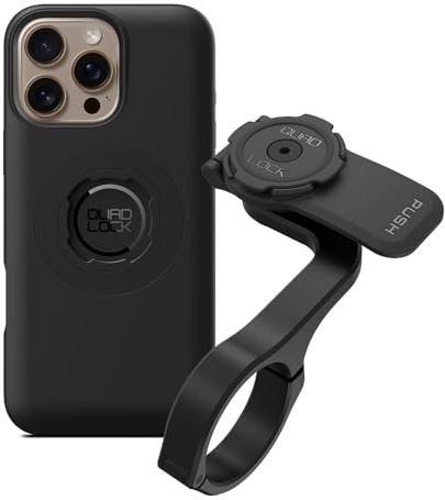 Quad Lock Out Front PRO Cykelstyrefäste (V2) med MAG-telefonfodral för iPhone 16 Pro Max