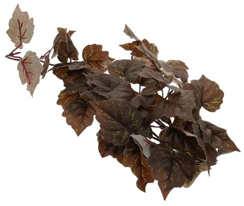 Toyvian Plante Suspendue Artificielle avec Ventouse Décorative pour Terrarium Reptiles Accessoire et Stable pour Habitat de Lézard Gecko Hermite Crabes