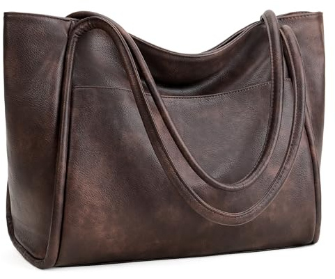 GAEKEAO Handtasche Damen Groß Shopper Tasche Tote Bag Schultertasche Wasserdichte Laptoptasche PU Leder mit Reißverschluss Innentasche Schultertaschen Arbeitstasche Reisetasche